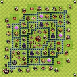 Base plan (layout), Town Hall Level 10 for trophies (defense) (#57)