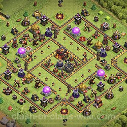 Base plan (layout), Town Hall Level 10 for trophies (defense) (#60)