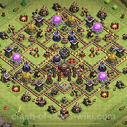 Base plan (layout), Town Hall Level 10 for trophies (defense) (#68)