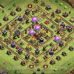 Base plan (layout), Town Hall Level 10 for trophies (defense) (#684)