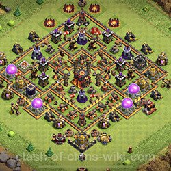 Base plan (layout), Town Hall Level 10 for trophies (defense) (#704)