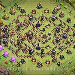 Base plan (layout), Town Hall Level 10 for trophies (defense) (#71)