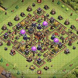 Base plan (layout), Town Hall Level 10 for trophies (defense) (#73)