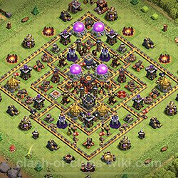 Base plan (layout), Town Hall Level 10 for trophies (defense) (#80)