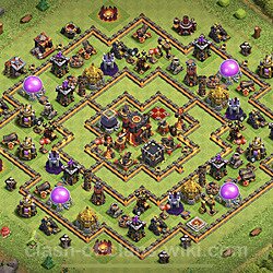Base plan (layout), Town Hall Level 10 for trophies (defense) (#83)