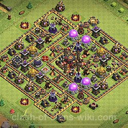 Base plan (layout), Town Hall Level 10 for trophies (defense) (#84)