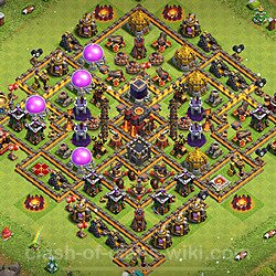 Base plan (layout), Town Hall Level 10 for trophies (defense) (#842)