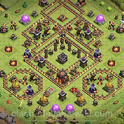 Base plan (layout), Town Hall Level 10 for trophies (defense) (#85)