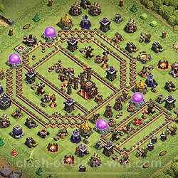 Base plan (layout), Town Hall Level 10 for trophies (defense) (#87)