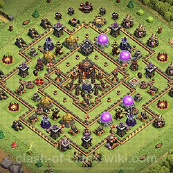 Base plan (layout), Town Hall Level 10 for trophies (defense) (#89)
