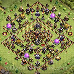 Base plan (layout), Town Hall Level 10 for trophies (defense) (#90)