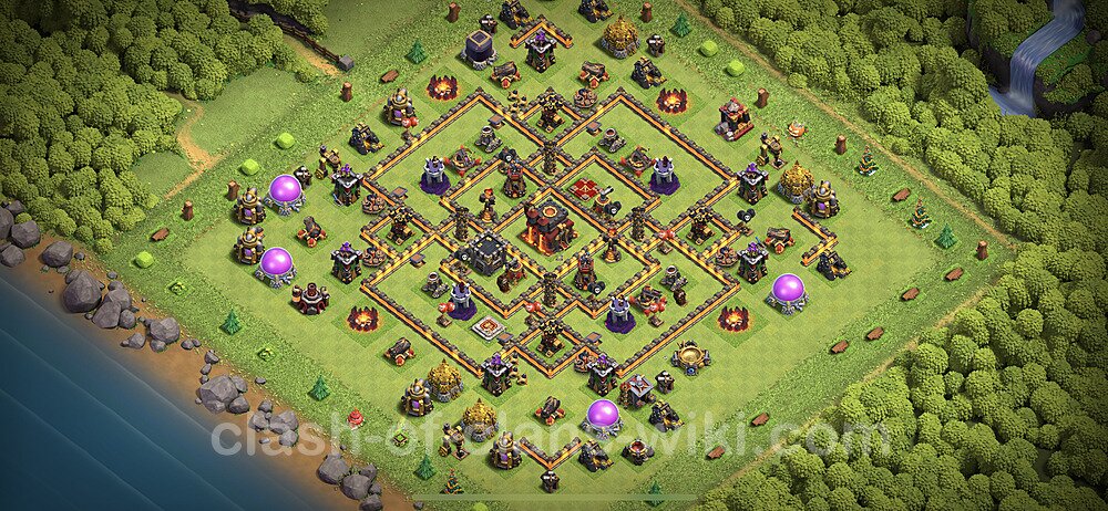 Top TH10 Unbeatable Anti Loot Base Plan with Link, Anti Everything, Copy Town Hall 10 Base Design 2023, #1020