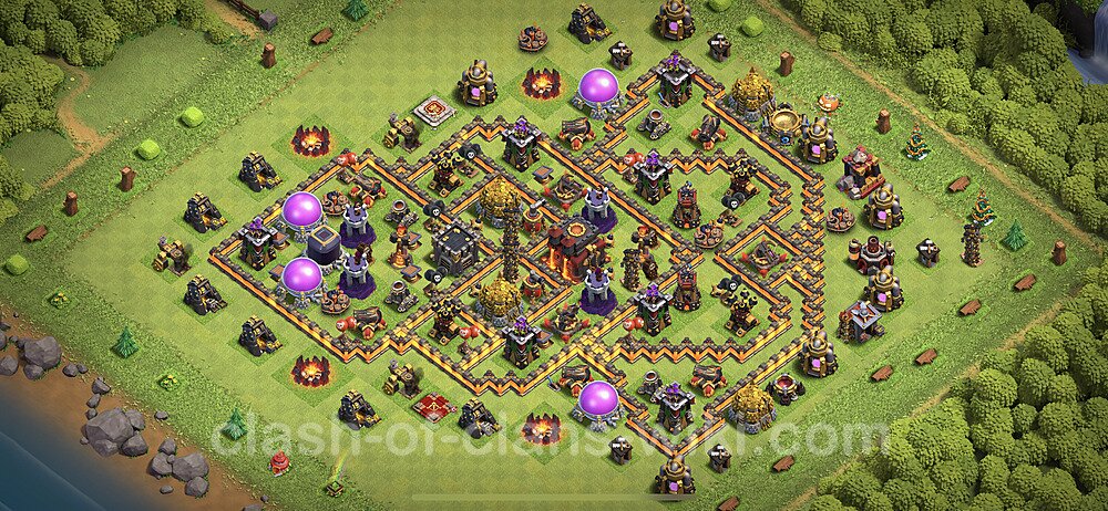 Anti Everything TH10 Base Plan with Link, Copy Town Hall 10 Design 2023, #1139