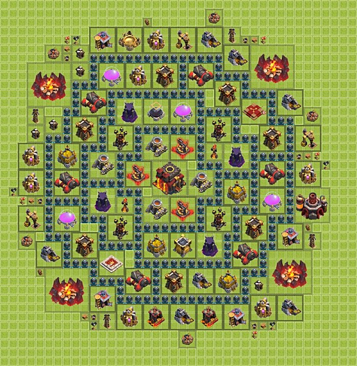 TH10 Trophy Base Plan, Town Hall 10 Base Design, #12