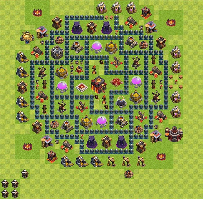 TH10 Trophy Base Plan, Town Hall 10 Base Design, #24