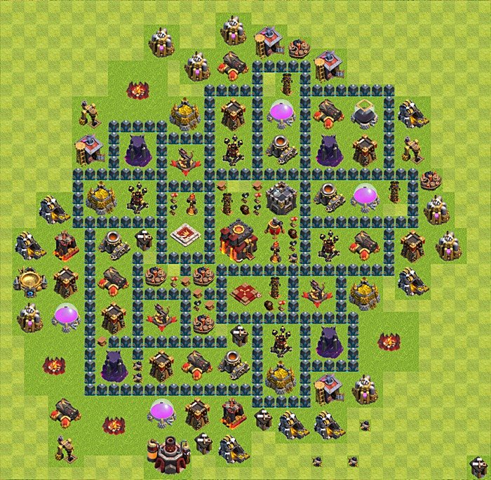 TH10 Trophy Base Plan, Town Hall 10 Base Design, #26