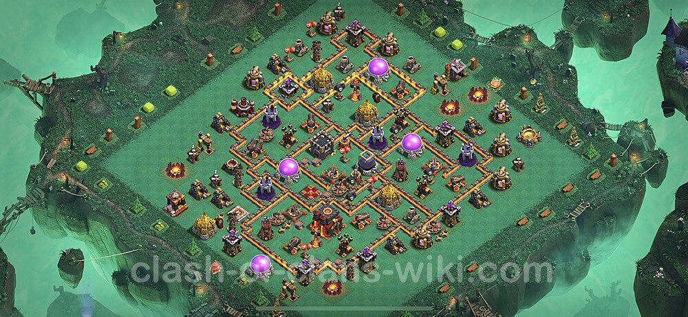 Anti Everything TH10 Base Plan with Link, Copy Town Hall 10 Design 2022, #2...