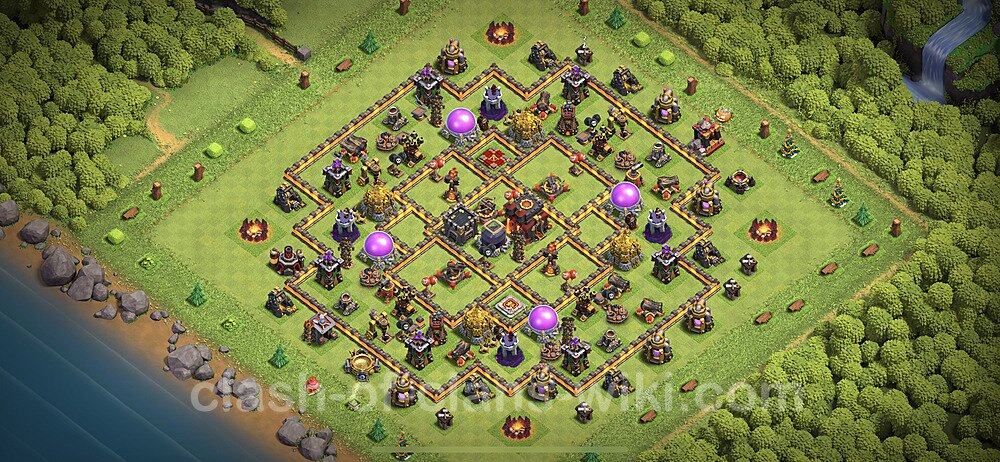 Расстановка 10 тх clash of clans