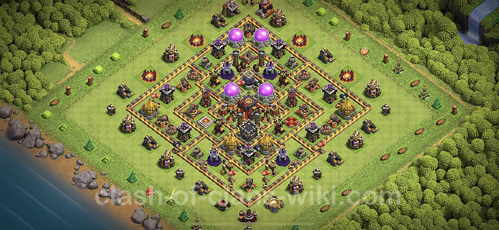Full Upgrade TH10 Base Plan with Link, Anti 3 Stars, Hybrid, Copy Town Hall 10 Max Levels Design 2023, #80