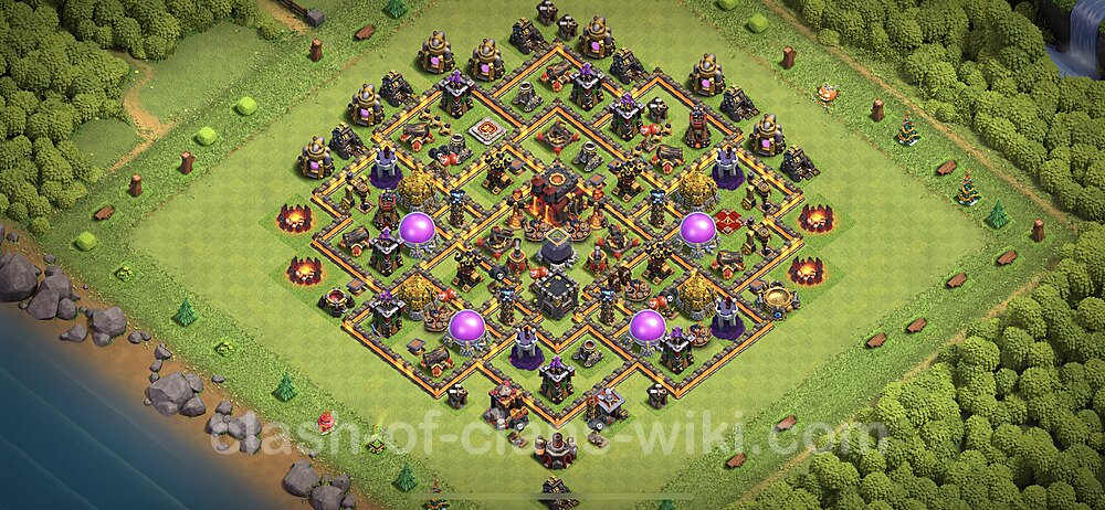 Die Anti 2 Sterne Base vom RH10 + Link, Hybrid - COC Clash of Clans, #82.