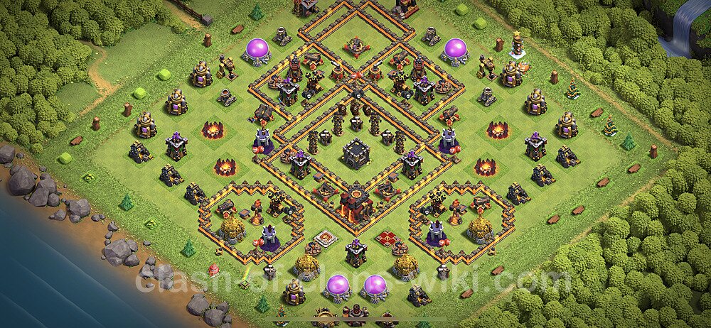 Full Upgrade TH10 Base Plan with Link, Anti 3 Stars, Anti Everything, Copy Town Hall 10 Max Levels Design 2023, #85