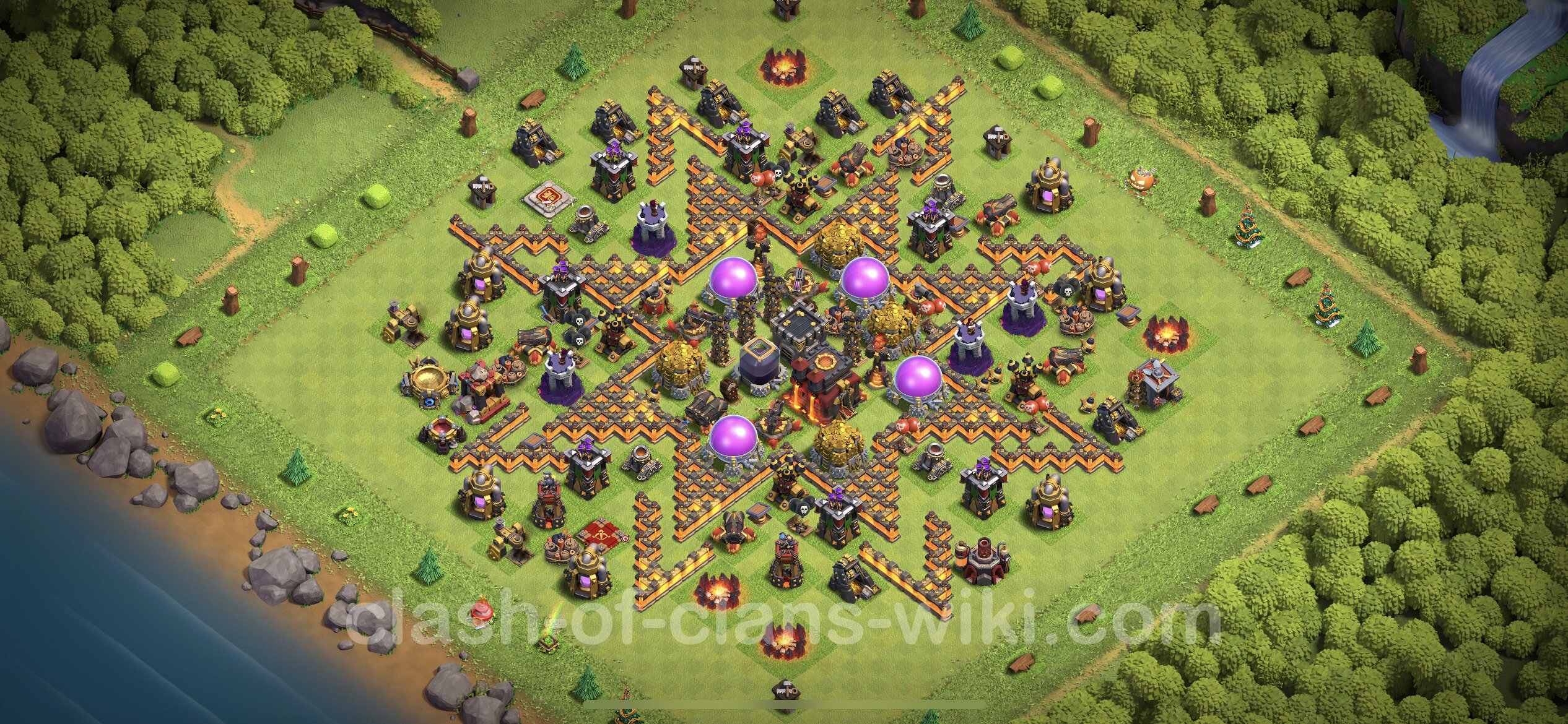 Clash Of Clans Farming Base Town Hall 10 Farming Base TH10 Max Levels with Link, Hybrid - Town Hall Level 10