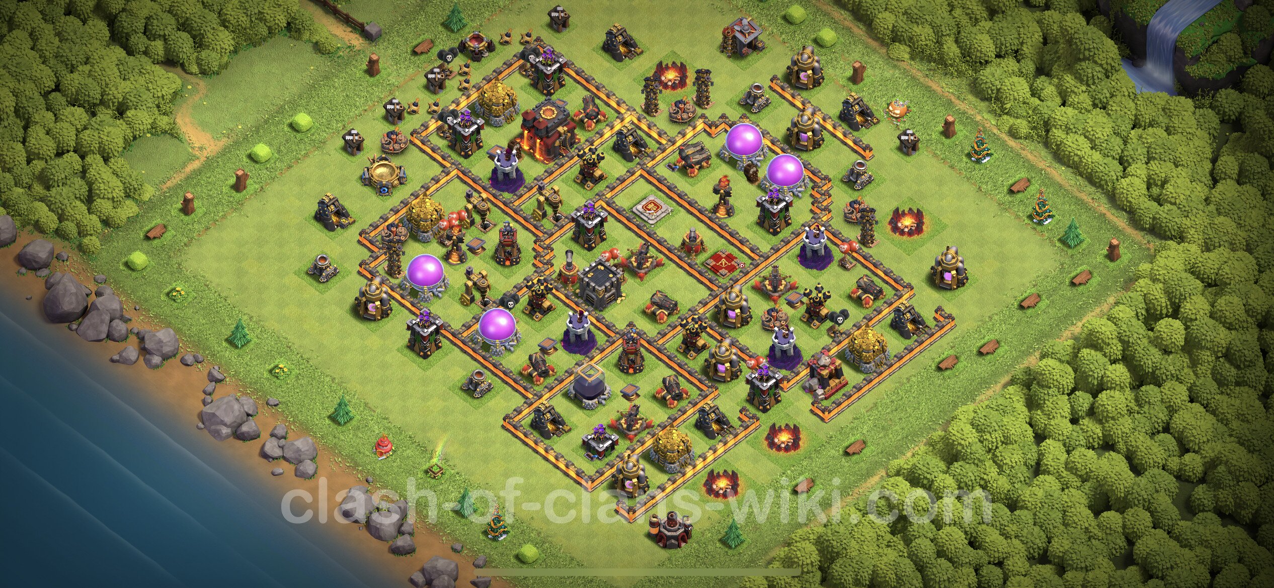 Clash Of Clans Farming Base Town Hall 10 Farming Base TH10 with Link, Hybrid - Clash of Clans - Town Hall Level