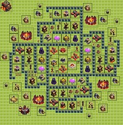 Base plan (layout), Town Hall Level 10 for farming (#14)