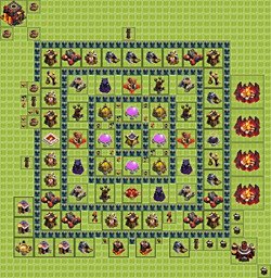 Base plan (layout), Town Hall Level 10 for farming (#15)