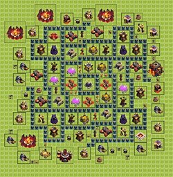 Base plan (layout), Town Hall Level 10 for farming (#16)