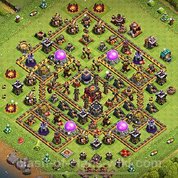 Base plan TH10 Max Levels with Link for Farming 2024, #1648