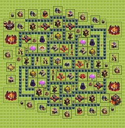 Base plan (layout), Town Hall Level 10 for farming (#18)