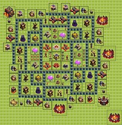 Base plan (layout), Town Hall Level 10 for farming (#19)