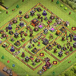 Diseño de aldea para farming Ayuntamiento 10 Copiar, Anti 3 Estrellas, Anti Todo - COC TH10 Perfecta Distribucion 2026 + Enlace, #2149