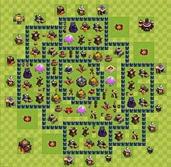 Base plan (layout), Town Hall Level 10 for farming (#24)