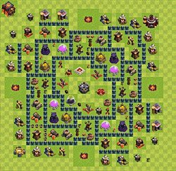 Base plan (layout), Town Hall Level 10 for farming (#27)