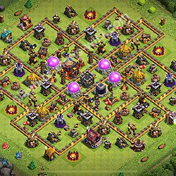 Farming Base Maxé HDV 10 + Lien (Link), Anti tout, Hybride 2026 - Maxé Hôtel de Ville 10 Base Copier, #274