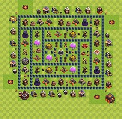 Base plan (layout), Town Hall Level 10 for farming (#28)