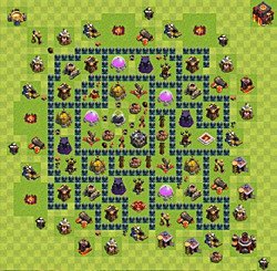 Base plan (layout), Town Hall Level 10 for farming (#30)