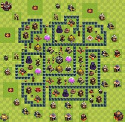 Base plan (layout), Town Hall Level 10 for farming (#32)