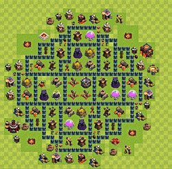 Base plan (layout), Town Hall Level 10 for farming (#35)
