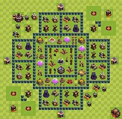 Base plan (layout), Town Hall Level 10 for farming (#36)