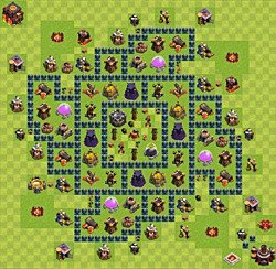 Base plan (layout), Town Hall Level 10 for farming (#38)