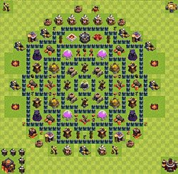 Base plan (layout), Town Hall Level 10 for farming (#41)