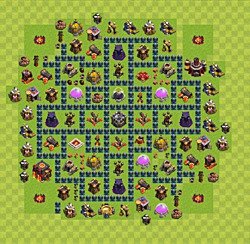 Base plan (layout), Town Hall Level 10 for farming (#42)