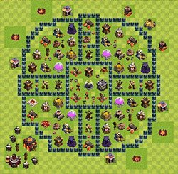 Base plan (layout), Town Hall Level 10 for farming (#43)