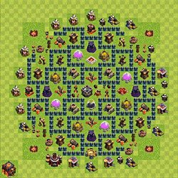 Base plan (layout), Town Hall Level 10 for farming (#50)