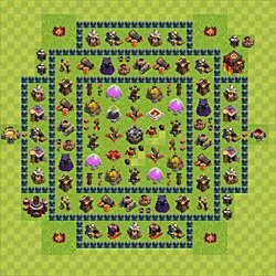 Base plan (layout), Town Hall Level 10 for farming (#61)