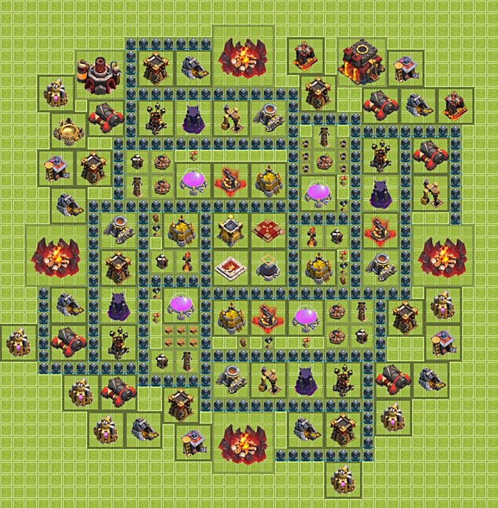 Base plan TH10 (design / layout) for Farming, #11