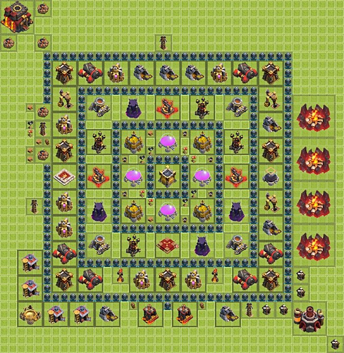 Base plan TH10 (design / layout) for Farming, #15